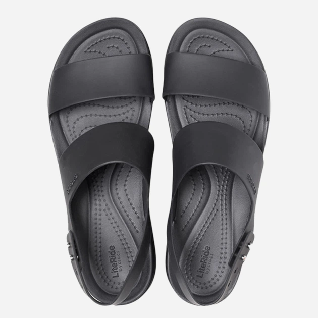 Sandały damskie na platformie Crocs Brooklyn Low Wedge W 206453-060 41 Czarne - obraz 4