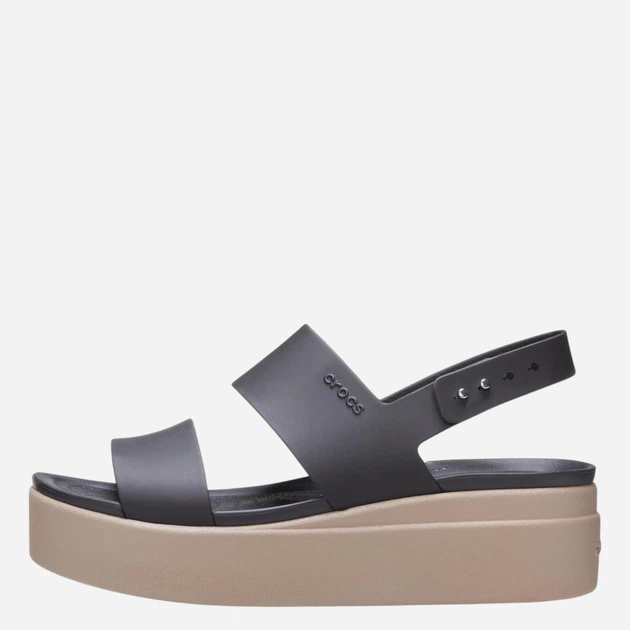 Sandały damskie na platformie Crocs Brooklyn Low Wedge W 206453-07H 41 Czarne - obraz 3