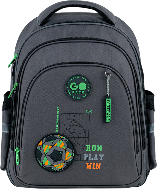 Рюкзак GoPack для начальной школы Education Run Play Win 37x28.5x16 см Темно-серый (GO26-2606S-4) - изображение 4