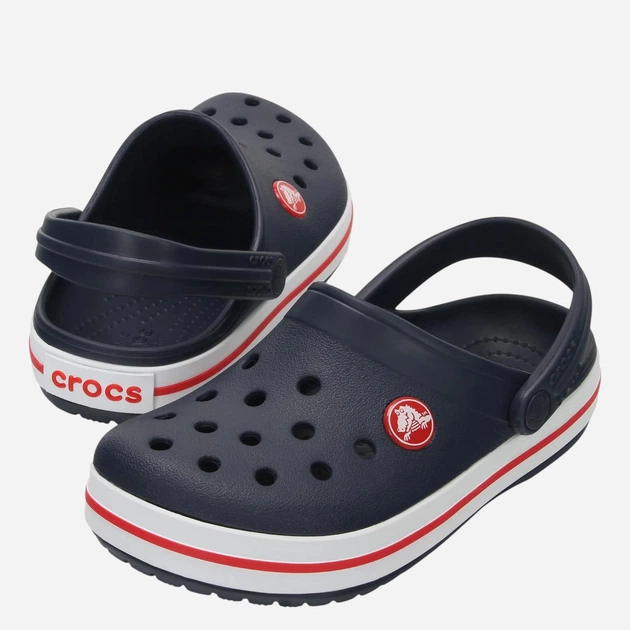 Chodaki chłopięce Crocs Crocband Kids Clog 207006-485 33-34 (J2/J4) Ciemnogranatowe (0191448739437) - obraz 5