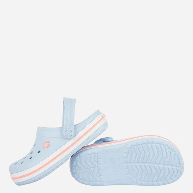 Chodaki dziecięce dla dziewczynki Crocs Crocband Kids Clog 207006-4XQ 29-30 Błękitne - obraz 4