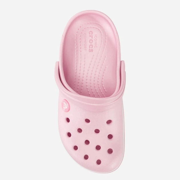 Chodaki dziecięce dla dziewczynki Crocs Crocband Kids Clog 207006-6GD 32-33 (J13) Jasnoróżowe (191448740143) - obraz 6