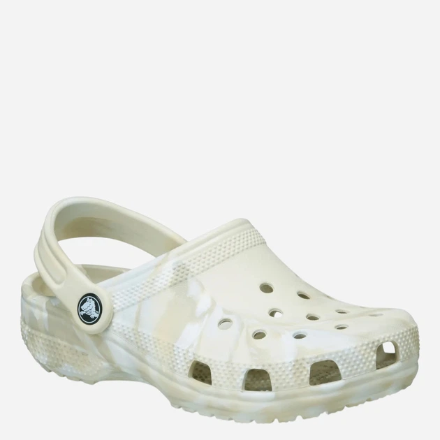 Chodaki dziecięce dla dziewczynki Crocs Classic Marbled Kids Clog 207464-2MT 29-30 Kremowe - obraz 2