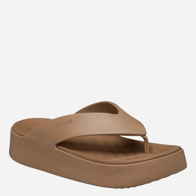 Жіночі в'єтнамки для пляжу Crocs Getaway Platform Flip 209410-2JJ 39-40 Коричневі (198445342493) - зображення 2