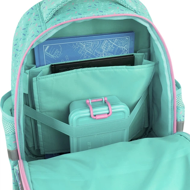 Рюкзак GoPack для начальной школы Education So Sweet 37x28.5x16 см Мятный (GO26-2606S-2) - Фото 14 Рюкзак GoPack для начальной школы Education So Sweet 37x28.5x16 см Мятный (GO26-2606S-2) - изображение 14