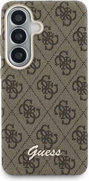 Чохол Guess 4G Script MagSafe для Samsung Galaxy S26 Brown (GUHMS26S5P4FWMSW) - зображення 3