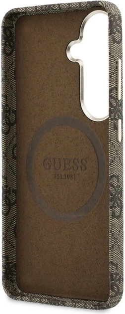 Чохол Guess 4G Script MagSafe для Samsung Galaxy S26 Brown (GUHMS26S5P4FWMSW) - зображення 7