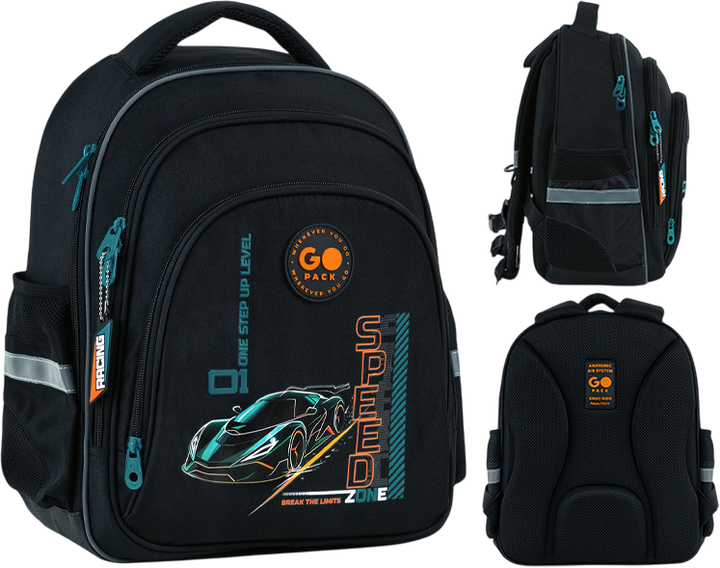 Рюкзак GoPack для початкової школи Education Speed Zone 37x28.5x16 см Чорний (GO26-2606S-6) - зображення 2