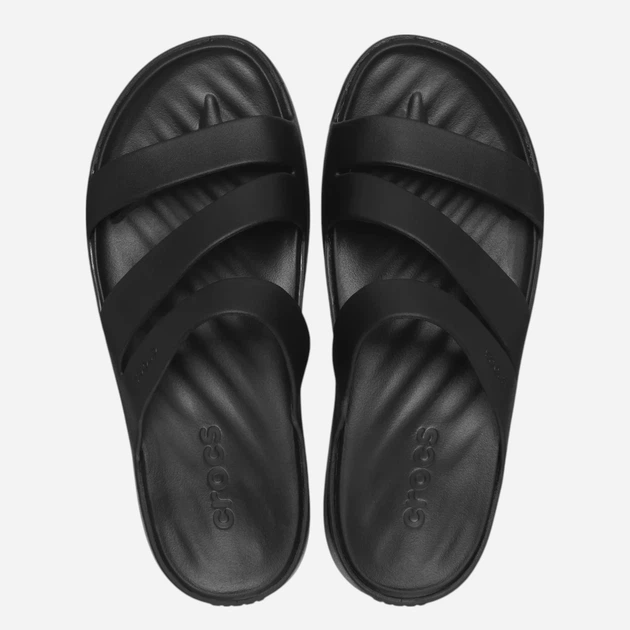 Klapki basenowe damskie Crocs Getaway Strappy Sandal W 209587-001 39-40 Czarne - obraz 4