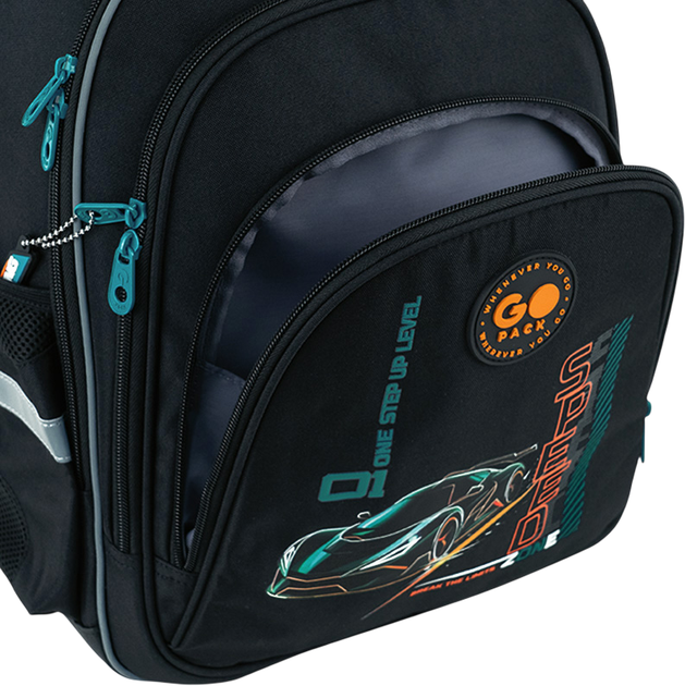 Рюкзак GoPack для початкової школи Education Speed Zone 37x28.5x16 см Чорний (GO26-2606S-6) - зображення 10
