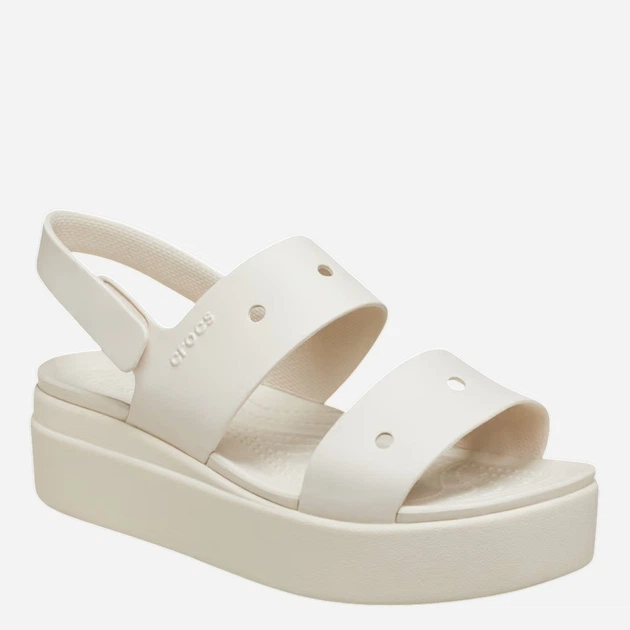 Sandały damskie na platformie Crocs Brooklyn 4U Sandal W 210676-160 41-42 Kremowe - obraz 2
