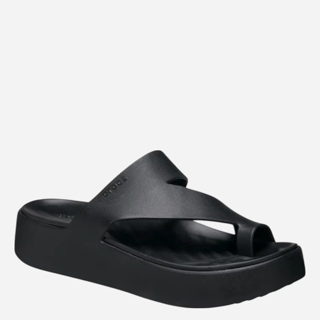 Жіночі в'єтнамки для пляжу Crocs Getaway Platform Toe Loop W 210834-001 39-40 Чорні (198445131349) - зображення 2
