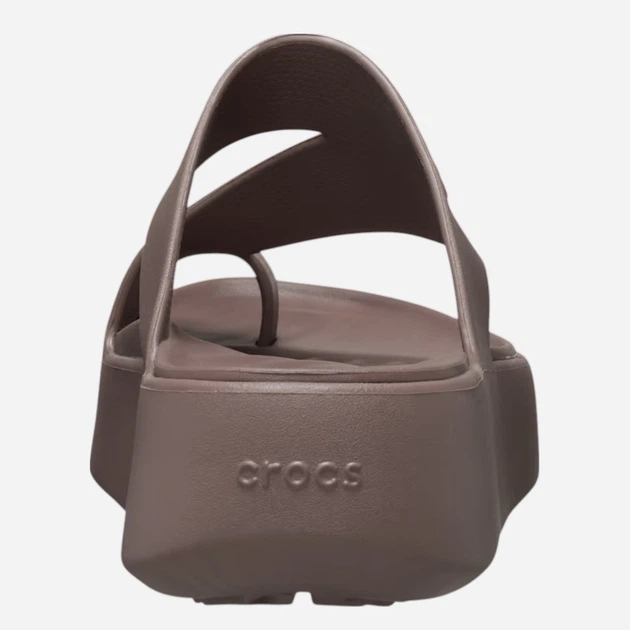 Жіночі в'єтнамки для пляжу Crocs Getaway Platform Toe Loop W 210834-0LF 39-40 Коричневі (198445131424) - зображення 5