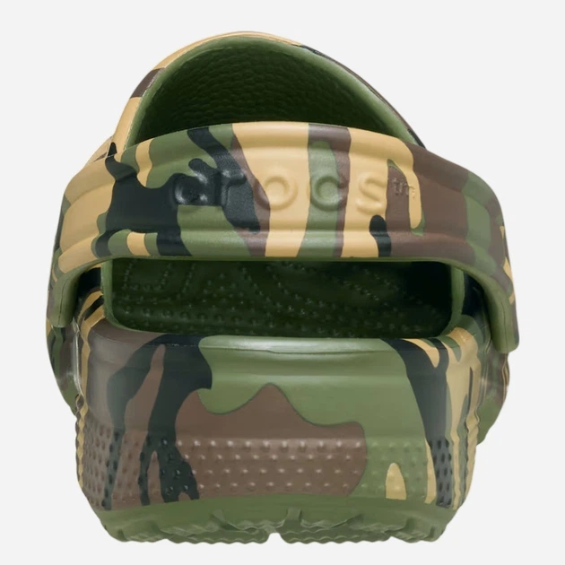 Chodaki dziecięce dla dziewczynki Crocs Classic Camouflage Clog K 211879-3TC 33-34 Ciemnozielone - obraz 5