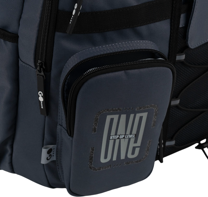 Рюкзак GoPack підлітковий Education Teens 46x32x19 см Темно-сірий (GO26-184L-4) - Фото 11 Рюкзак GoPack підлітковий Education Teens 46x32x19 см Темно-сірий (GO26-184L-4) - зображення 11