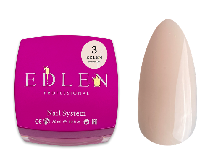 Гель моделюючий Edlen Builder Gel №03 30 мл - Фото 1 Гель моделюючий Edlen Builder Gel №03 30 мл - зображення 1