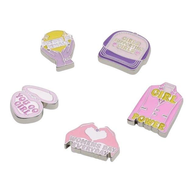 Przypinki do butów Crocs Womens Day 5 Pack 10014871 5 szt Wielokolorowe - obraz 2