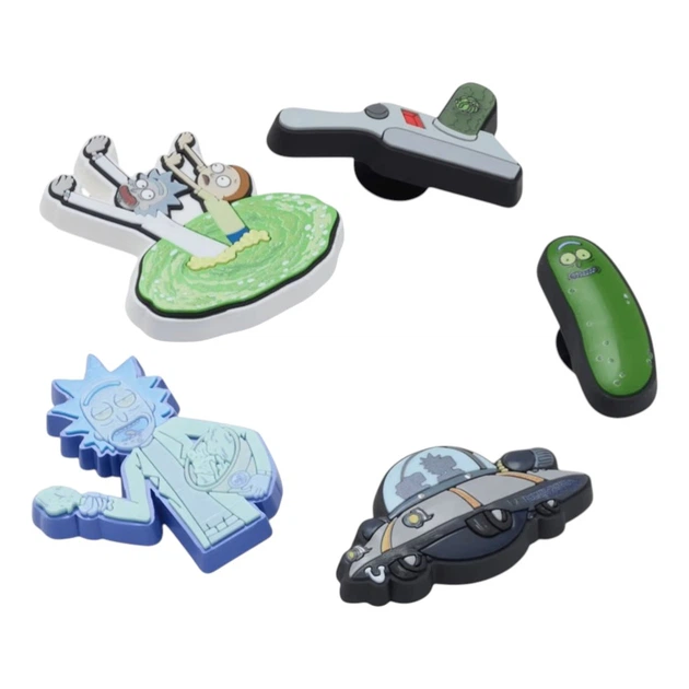 Джибітси Crocs Rick And Morty 5Pck 10015855 5 шт Різнокольорові (198445230936) - зображення 2