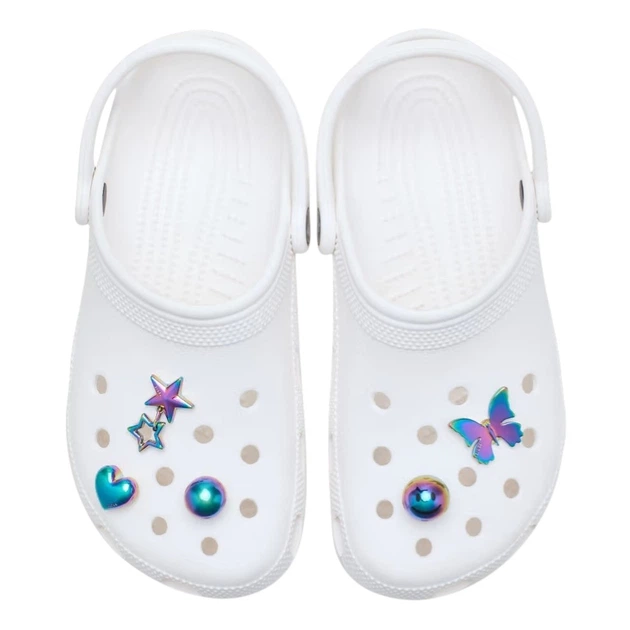 Przypinki do butów Crocs Iridescent Meta 5 Pack 10017494 5 szt Wielokolorowe - obraz 3