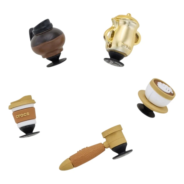Przypinki do butów Crocs 3D Coffee Set 5 Pack 10017667 5 szt Wielokolorowe - obraz 2