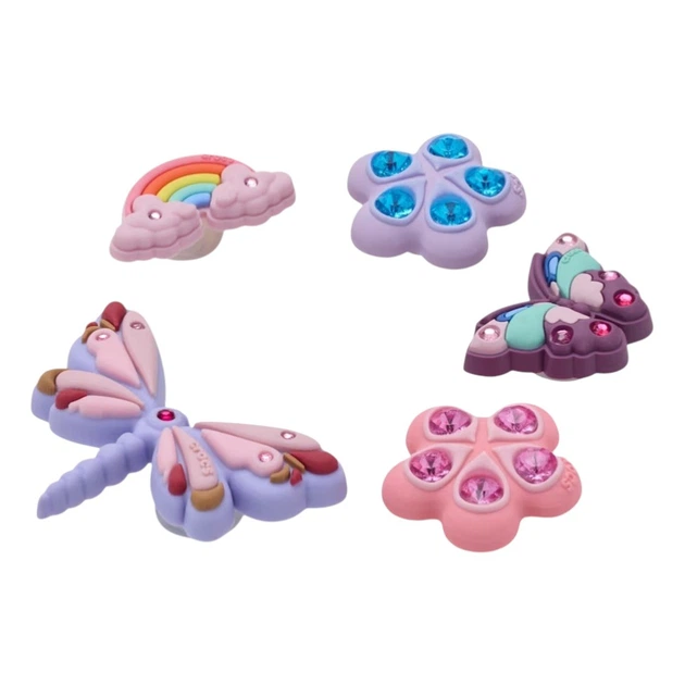 Джибітси Crocs Magical Garden Bug 5 Pack 10017919 5 шт Різнокольорові (198445378362) - зображення 2