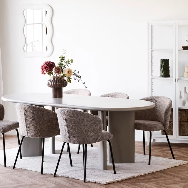Настенное зеркало Bouclé Bosaro BB-58 в текстильной раме 58×38 см White (3_08046) - изображение 4