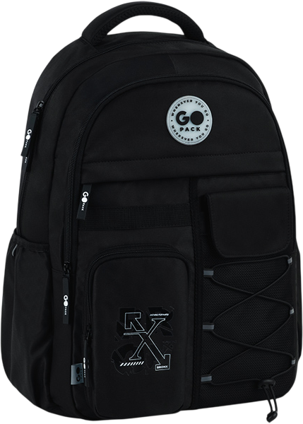 Рюкзак GoPack підлітковий Education Teens 46x32x19 см Чорний (GO26-184L-3) - Фото 1 Рюкзак GoPack підлітковий Education Teens 46x32x19 см Чорний (GO26-184L-3) - зображення 1