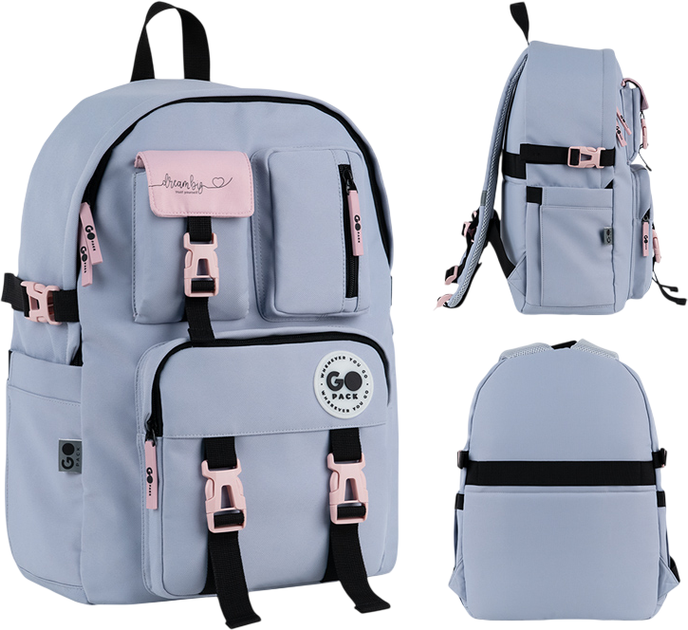 Рюкзак GoPack Education Teens 43x30.5x14 см Сірий (GO26-2500L-1) - Фото 2 Рюкзак GoPack Education Teens 43x30.5x14 см Сірий (GO26-2500L-1) - зображення 2