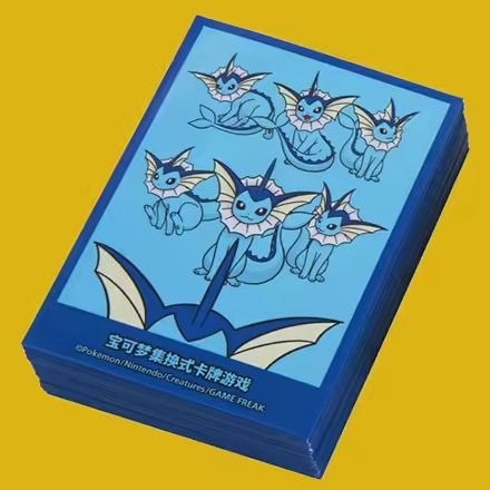 Набор протекторов для карт Pokémon Vaporeon 64 шт. - Фото 4 Набор протекторов для карт Pokémon Vaporeon 64 шт. - изображение 4