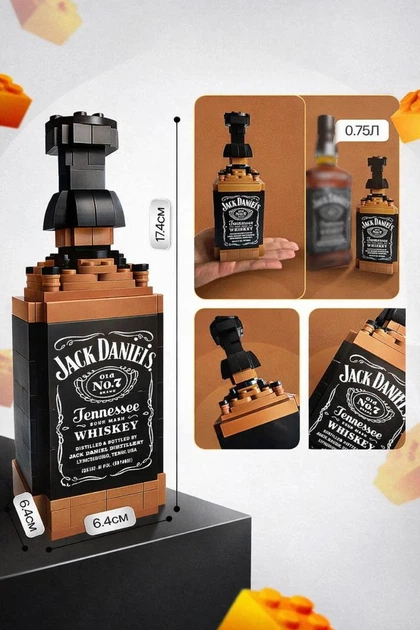 Конструктор бутылки Jack Daniels, конструктор на подарок 261 деталь - изображение 2
