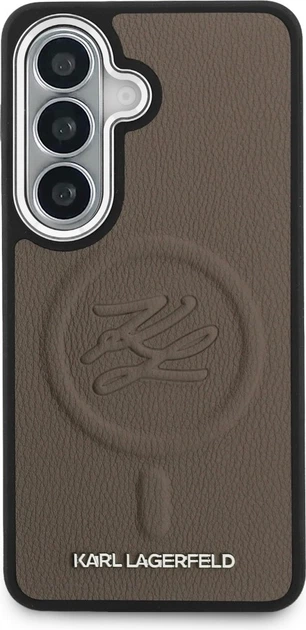 Чохол Karl Lagerfeld Embossed Ring Initials MagSafe для Samsung Galaxy S26 Plus Brown (KLHMS26MPGFKLRDW) - зображення 3