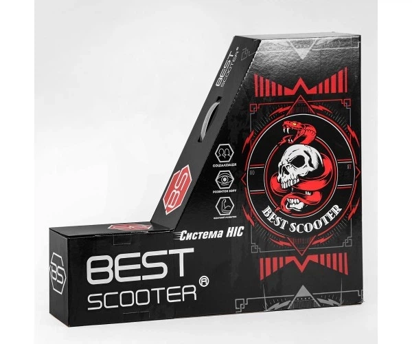 Самокат трюковый 98901 Best Scooter (4) HIC-система, ПЕГИ, алюминиевый диск и дека, АНОДИРОВАННАЯ КРАШКА, колеса PU, d=110мм, ширина руля - 60 см - Фото 5 Самокат трюковый 98901 Best Scooter (4) HIC-система, ПЕГИ, алюминиевый диск и дека, АНОДИРОВАННАЯ КРАШКА, колеса PU, d=110мм, ширина руля - 60 см - изображение 5
