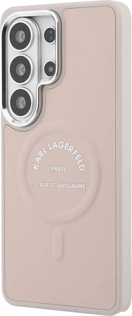 Чохол Karl Lagerfeld Embossed Ring RSG Logo MagSafe для Samsung Galaxy S26 Ultra Pink (KLHMS26LPSKRSGEP) - зображення 2