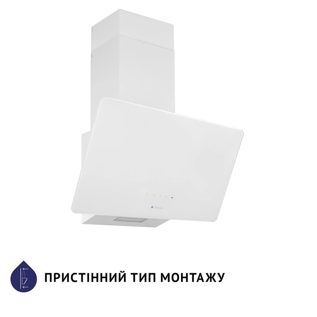 Вытяжка декоративная наклонная Minola HVS 6224 WH 700 LED - изображение 2