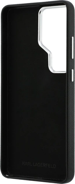 Чохол Karl Lagerfeld Saffiano Double Heads Metal для Samsung Galaxy S26 Ultra Black (KLHCS26LPSFDHPOK) - зображення 7