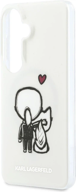 Etui plecki Karl Lagerfeld IML Karl&Choupette MagSafe do Samsung Galaxy S26 Transparent (KLHMS26S6HKCBHH) - obraz 6