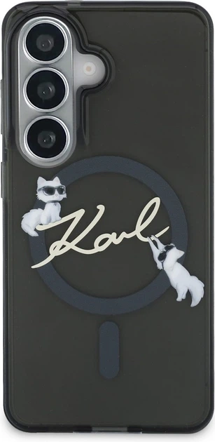 Чохол Karl Lagerfeld IML KC Script MagSafe для Samsung Galaxy S26 Plus Black (KLHMS26M5HKSCAK) - зображення 3