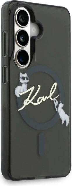 Чохол Karl Lagerfeld IML KC Script MagSafe для Samsung Galaxy S26 Plus Black (KLHMS26M5HKSCAK) - зображення 4