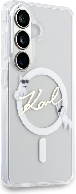 Чохол Karl Lagerfeld IML KC Script MagSafe для Samsung Galaxy S26 Plus Transparent (KLHMS26M5HKSCAH) - зображення 4