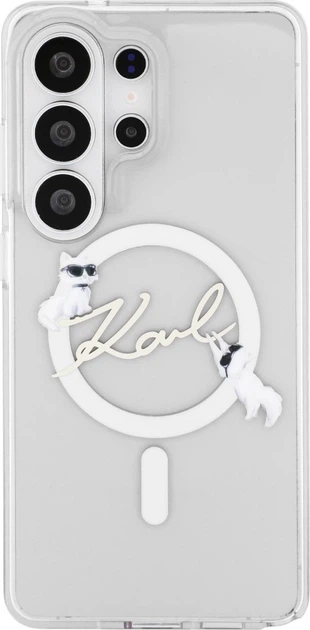 Чохол Karl Lagerfeld IML KC Script MagSafe для Samsung Galaxy S26 Ultra Transparent (KLHMS26L5HKSCAH) - зображення 3