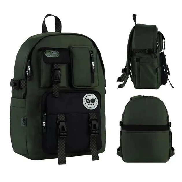 Рюкзак школьный GoPack Education Teens GO26-2500L-4 хаки + карандаши Kite 18 цветов (996057) - Фото 2 Рюкзак школьный GoPack Education Teens GO26-2500L-4 хаки + карандаши Kite 18 цветов (996057) - изображение 2
