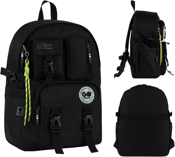 Рюкзак GoPack Education Teens 43x30.5x14 см Чорний (GO26-2500L-3) - зображення 2