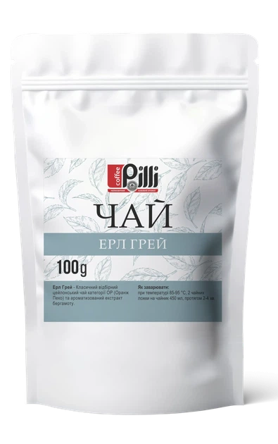 Чай Pilli Ерл Грей 100 г - Фото 1 Чай Pilli Ерл Грей 100 г - зображення 1
