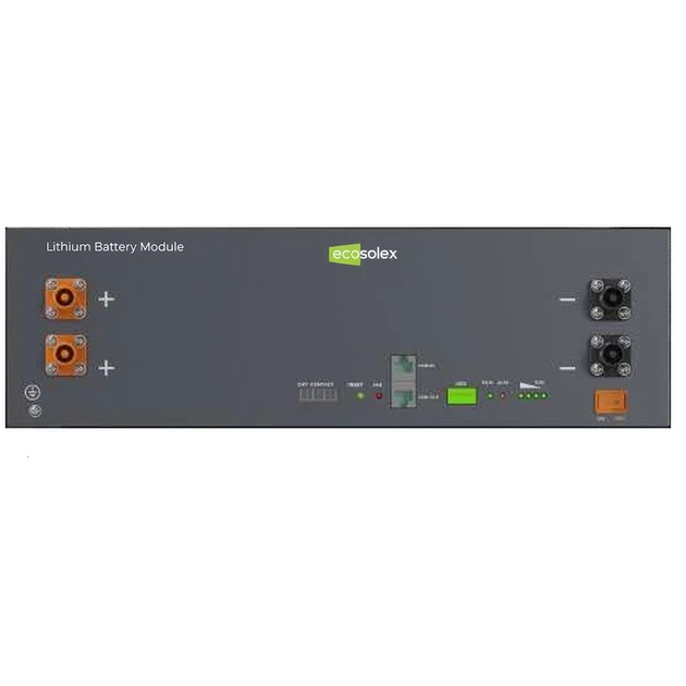 Акумуляторна батарея Ecosolex RS-R51100A 51.2V 100Ah 5.12kWh LiFePo4 (RS-R51100A) - Фото 2 Акумуляторна батарея Ecosolex RS-R51100A 51.2V 100Ah 5.12kWh LiFePo4 (RS-R51100A) - зображення 2