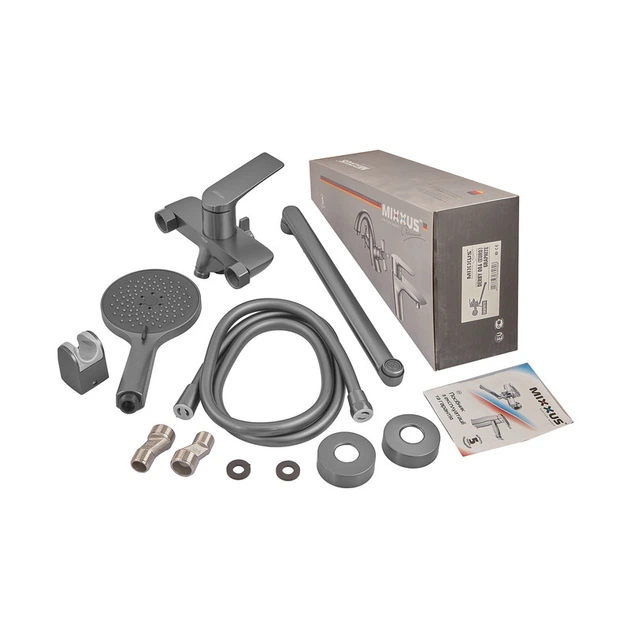Змішувач для ванни MIXXUS PREMIUM DERBY 006 EURO GRAPHITE (Колір графіт) (MI6608) - изображение 4