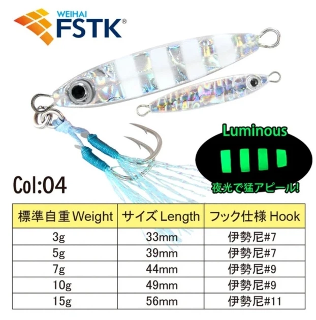 Пилькер Weihai FSTK micro adict glow 3 грамма 33 мм multi-glow - Фото 7 Пилькер Weihai FSTK micro adict glow 3 грамма 33 мм multi-glow - изображение 7