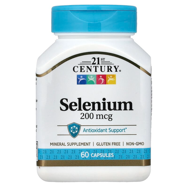 Селен 21st Century "Selenium" для укрепления иммунитета, 200 мкг (60 капсул) - Фото 1 Селен 21st Century "Selenium" для укрепления иммунитета, 200 мкг (60 капсул) - изображение 1