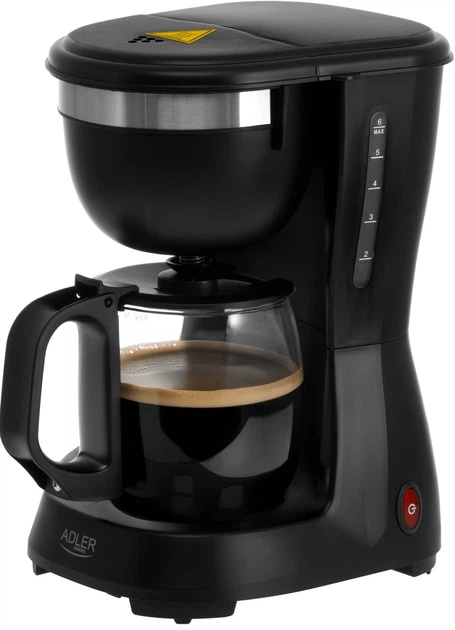 Ekspres do kawy przelewowy Adler AD 4381 Czarny - obraz 1