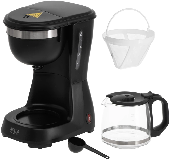 Ekspres do kawy przelewowy Adler AD 4381 Czarny - obraz 5