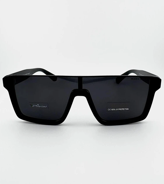 Солнцезащитные Очки MARC JOHN MJ0825 Col.101-P1 Polarized Черные Поляризационные Унисекс - изображение 6